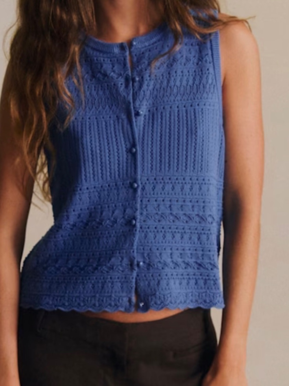 Sezane Davy Cardigan Blue - Size M - Picture 2 of 8